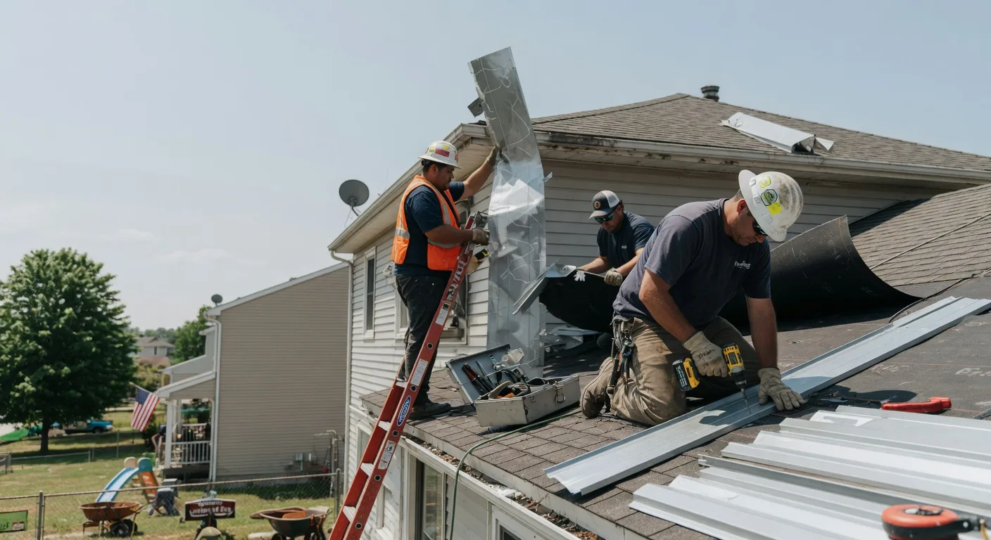 Storm Damage Metal Roof Repair in Mount Pleasant Mills, PA